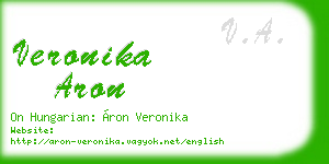 veronika aron business card