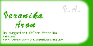 veronika aron business card